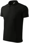 Polo holgado de hombre, negro