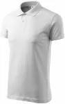 Polo simple para hombre, blanco
