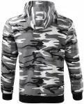 Sudadera de camuflaje para hombre, camuflaje gris