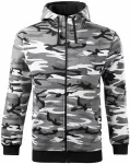 Sudadera de camuflaje para hombre, camuflaje gris