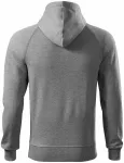 Sudadera de hombre con capucha en contraste, mármol gris oscuro Sudadera de hombre con capucha en contraste, mármol gris oscuro