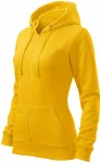 Sudadera de mujer con capucha, amarillo