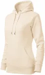 Sudadera de mujer con capucha sin cremallera, almendra Sudadera de mujer con capucha sin cremallera, almendra