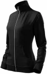 Sudadera de mujer sin capucha, negro