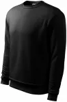 Sudadera para hombre / niño por encima de la cabeza, sin capucha, negro
